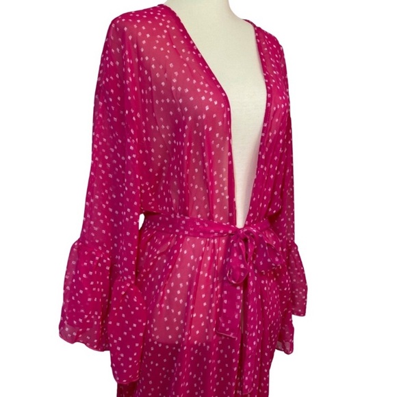 New! Berry Ruffle Kimono/Cover-Up - Picture 9 of 12